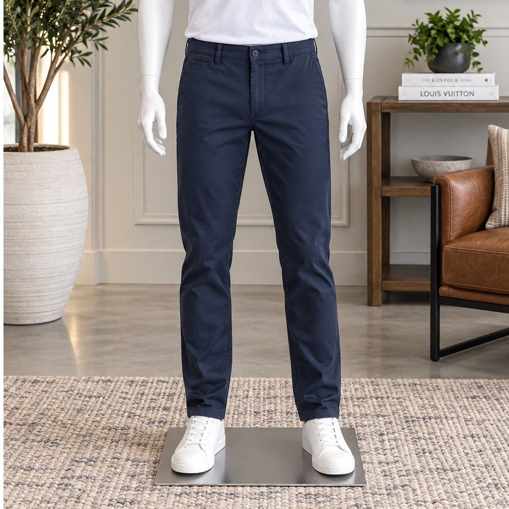 BOSS Hugo Boss Mens Chino Pants Slim Fit Navy Blue 33/32